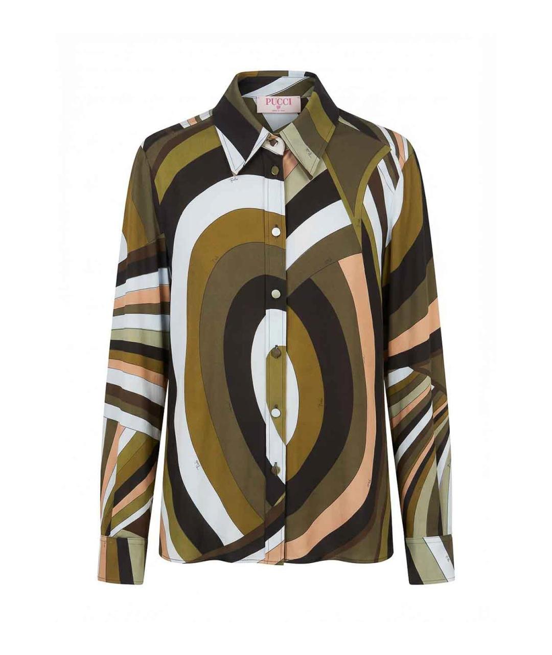 EMILIO PUCCI Мульти вискозная рубашка, фото 1