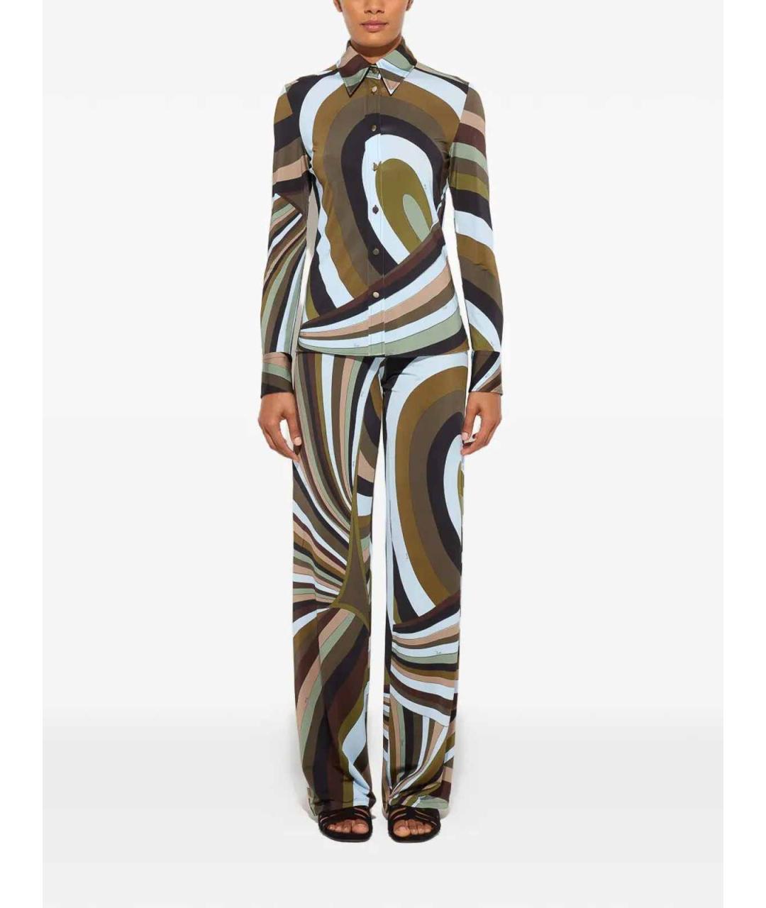 EMILIO PUCCI Мульти вискозная рубашка, фото 4
