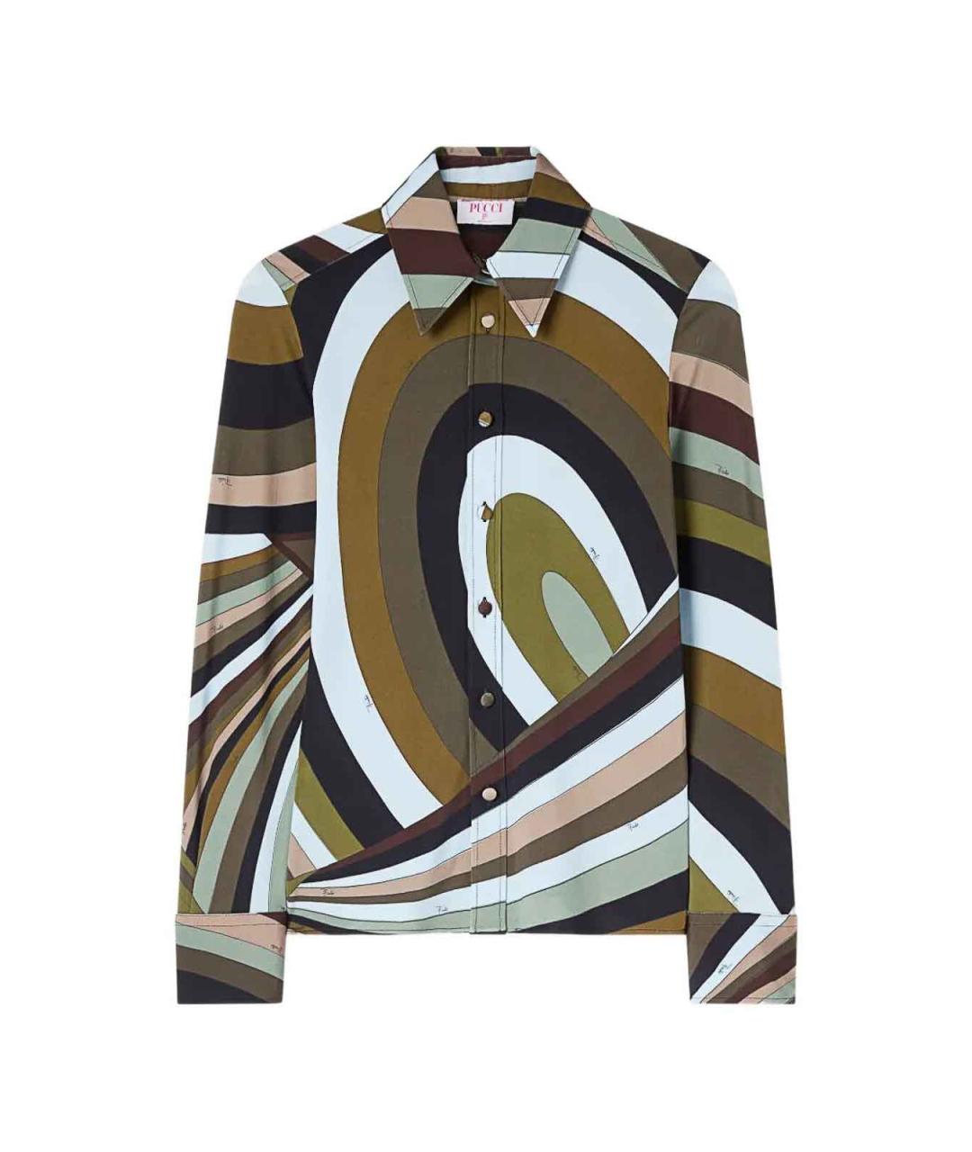 EMILIO PUCCI Мульти вискозная рубашка, фото 3