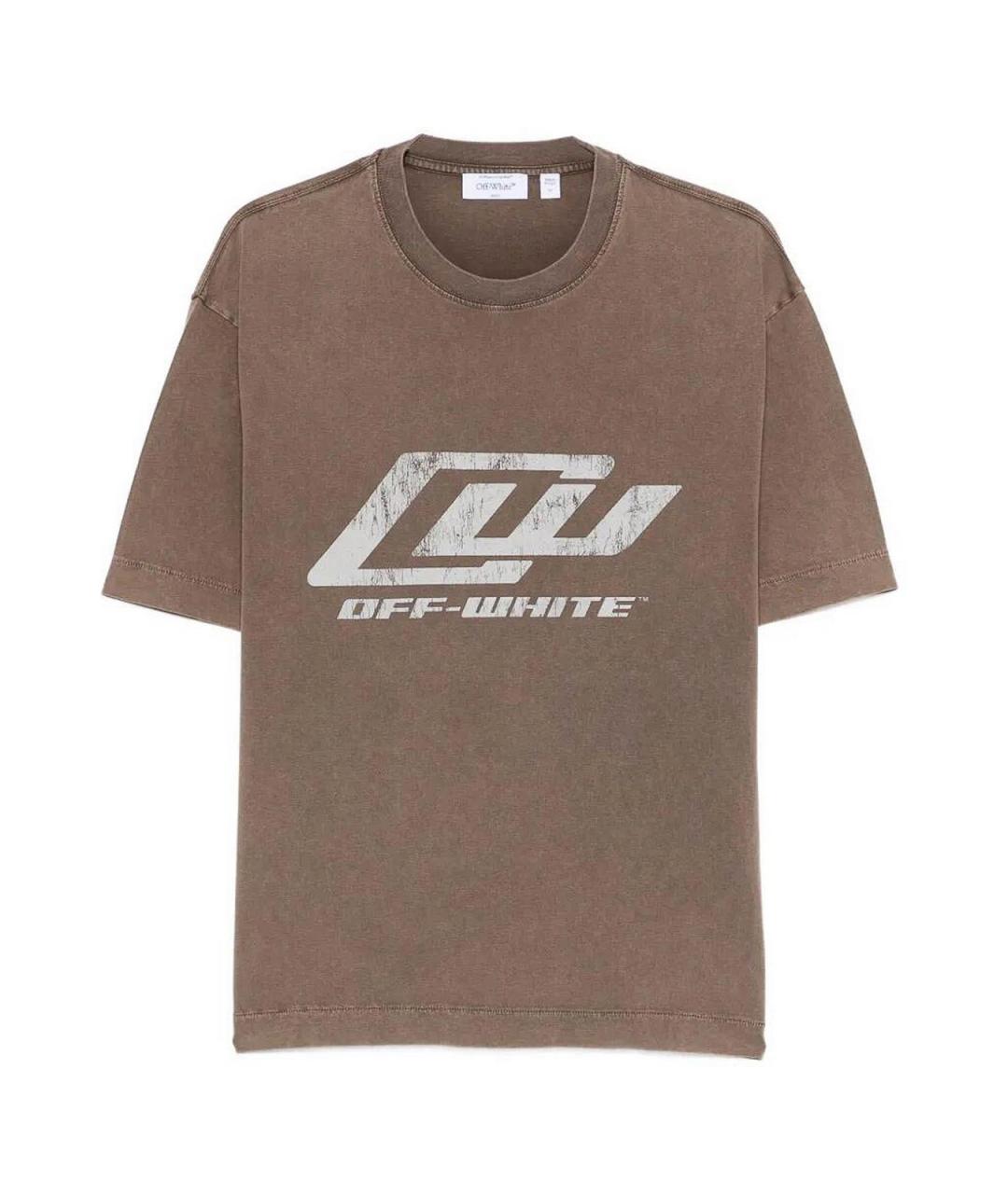 OFF-WHITE Черная хлопковая футболка, фото 1