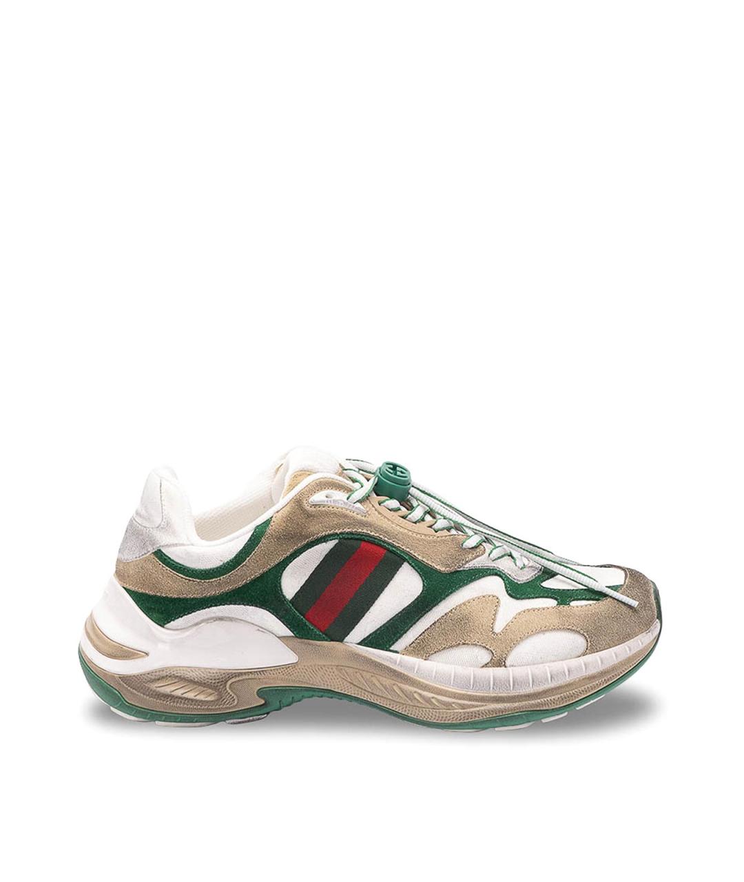 GUCCI Мульти кожаные низкие кроссовки / кеды, фото 1