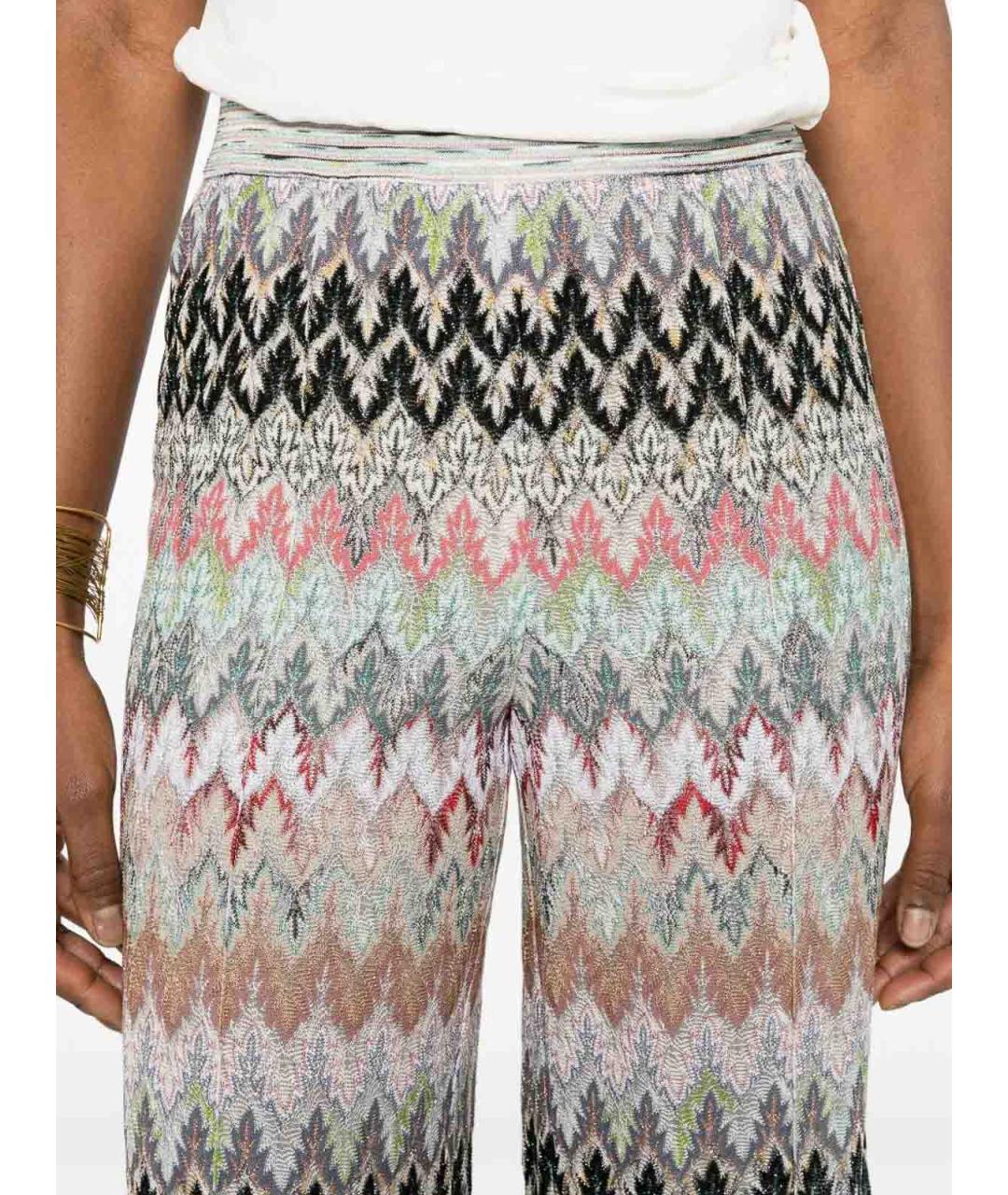 MISSONI Мульти вискозные прямые брюки, фото 4