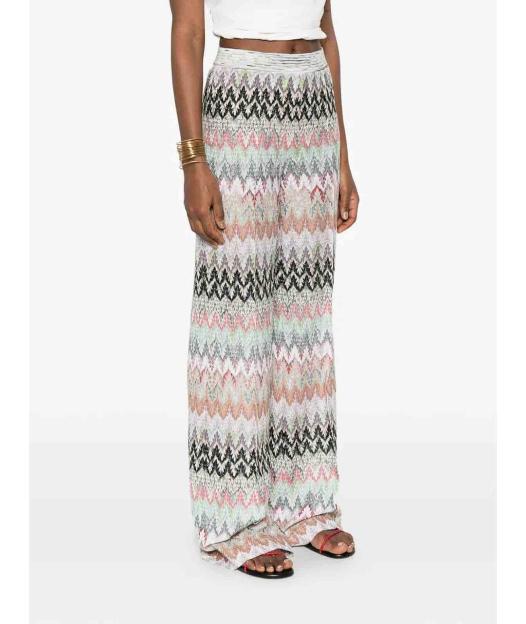 MISSONI Мульти вискозные прямые брюки, фото 3