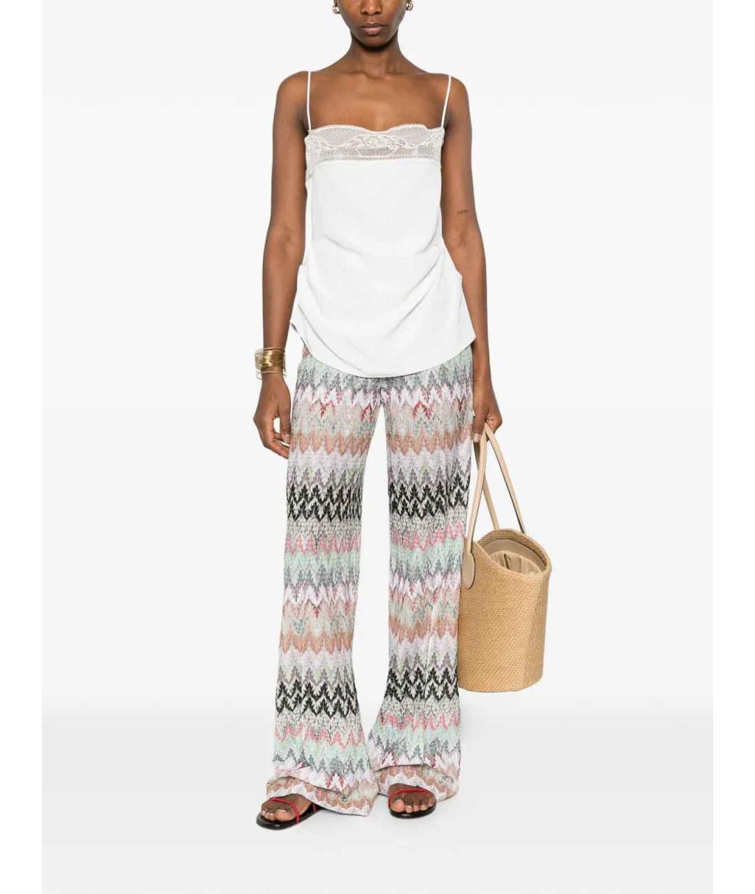 MISSONI Мульти вискозные прямые брюки, фото 2
