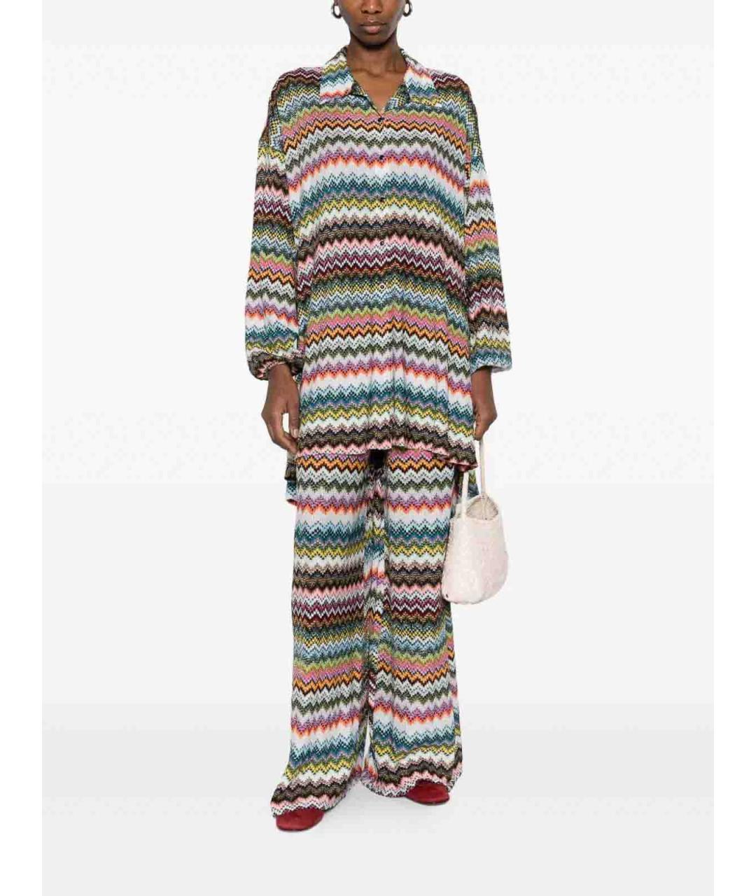 MISSONI Мульти вискозные брюки широкие, фото 2