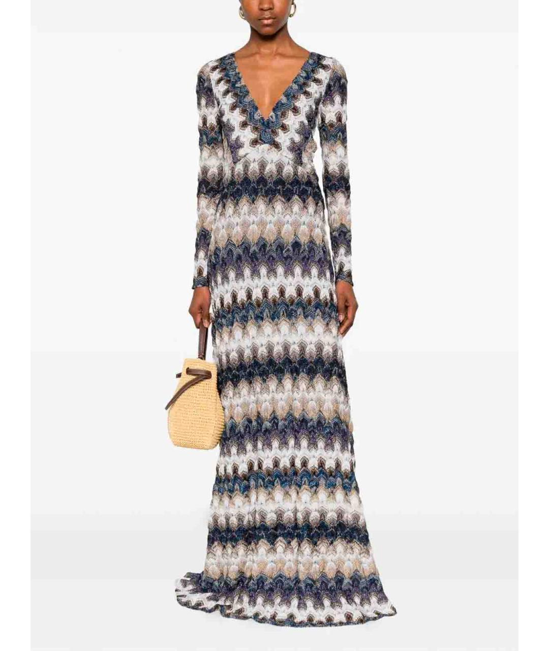 MISSONI Мульти вискозное коктейльное платье, фото 2