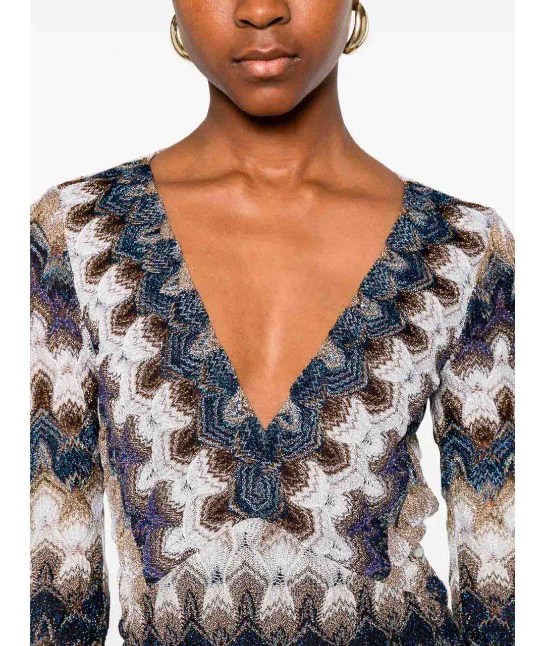 MISSONI Мульти вискозное коктейльное платье, фото 5