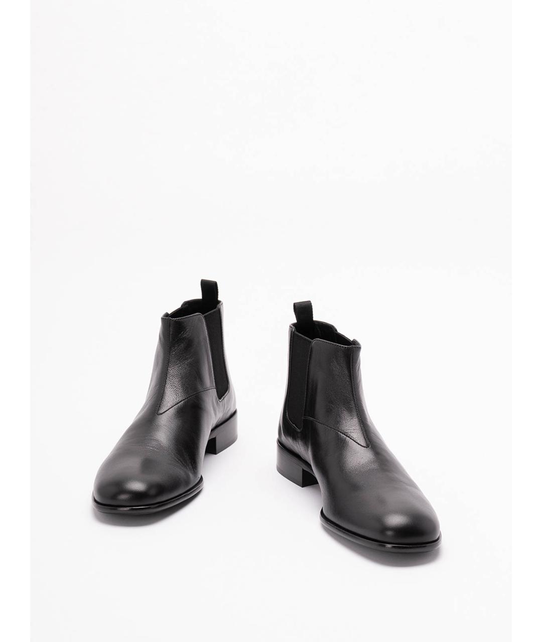 PRADA Черные кожаные ботинки, фото 2