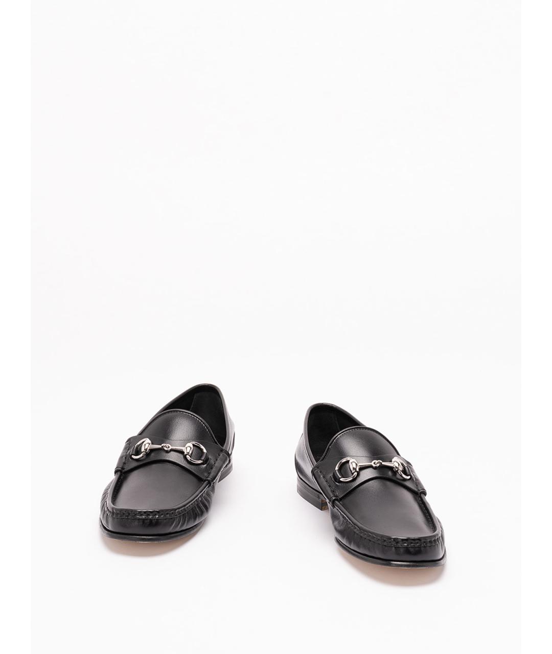 GUCCI Черные кожаные лоферы, фото 2