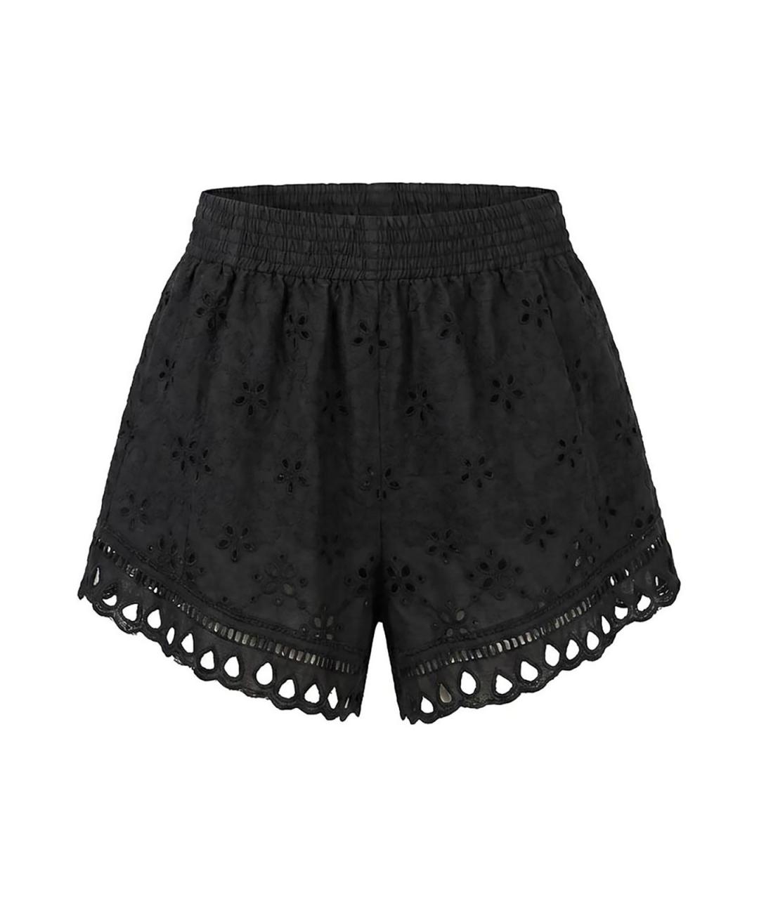 ERMANNO SCERVINO Черные хлопковые шорты, фото 1