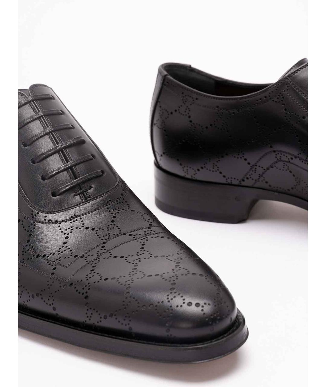 GUCCI Черные кожаные туфли, фото 5