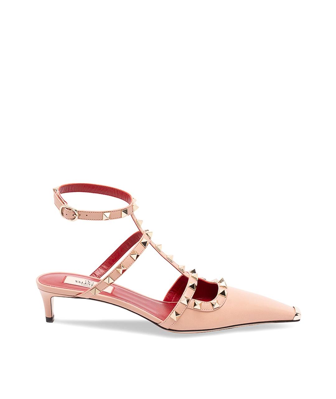 VALENTINO Розовые кожаные туфли, фото 1