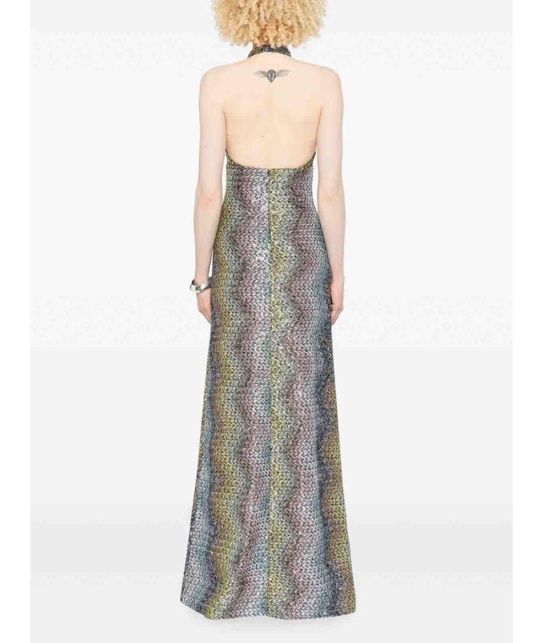 MISSONI Мульти вискозное вечернее платье, фото 3