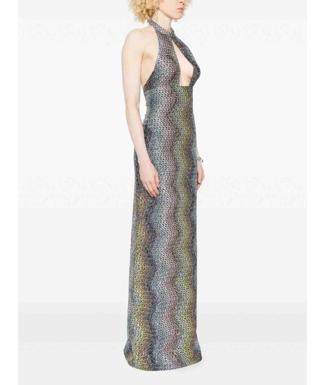 MISSONI Мульти вискозное вечернее платье, фото 4
