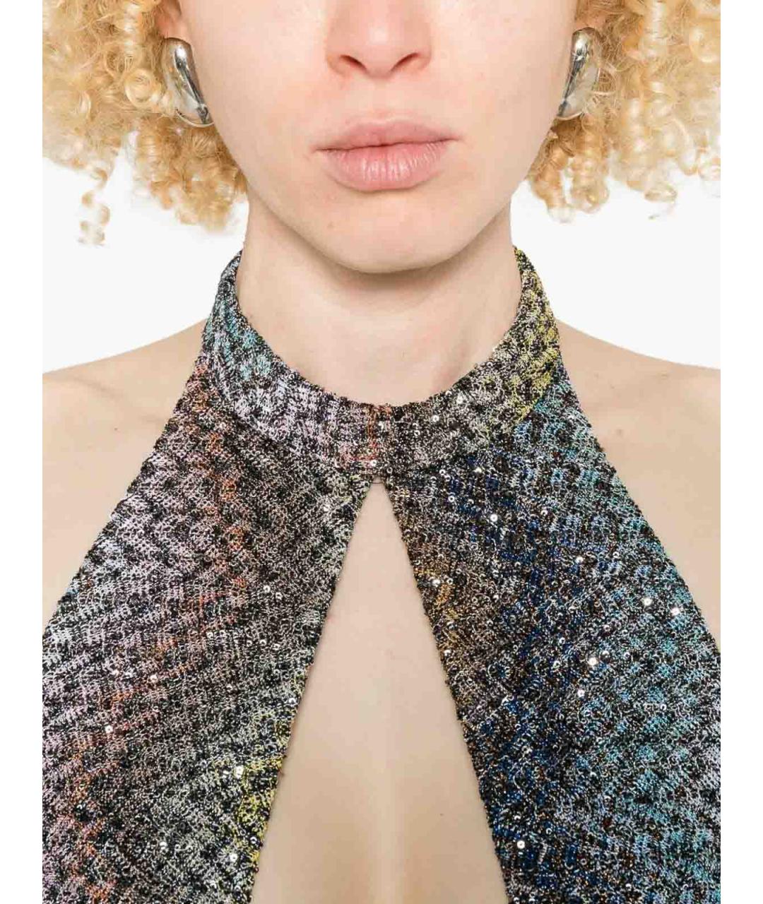 MISSONI Мульти вискозное вечернее платье, фото 5
