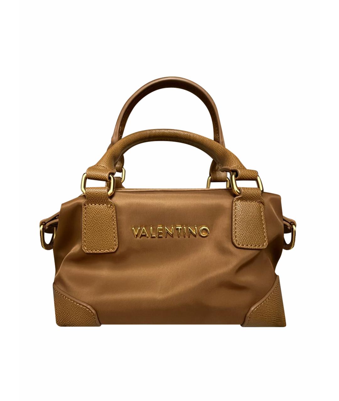 VALENTINO Коричневая тканевая поясная сумка, фото 1