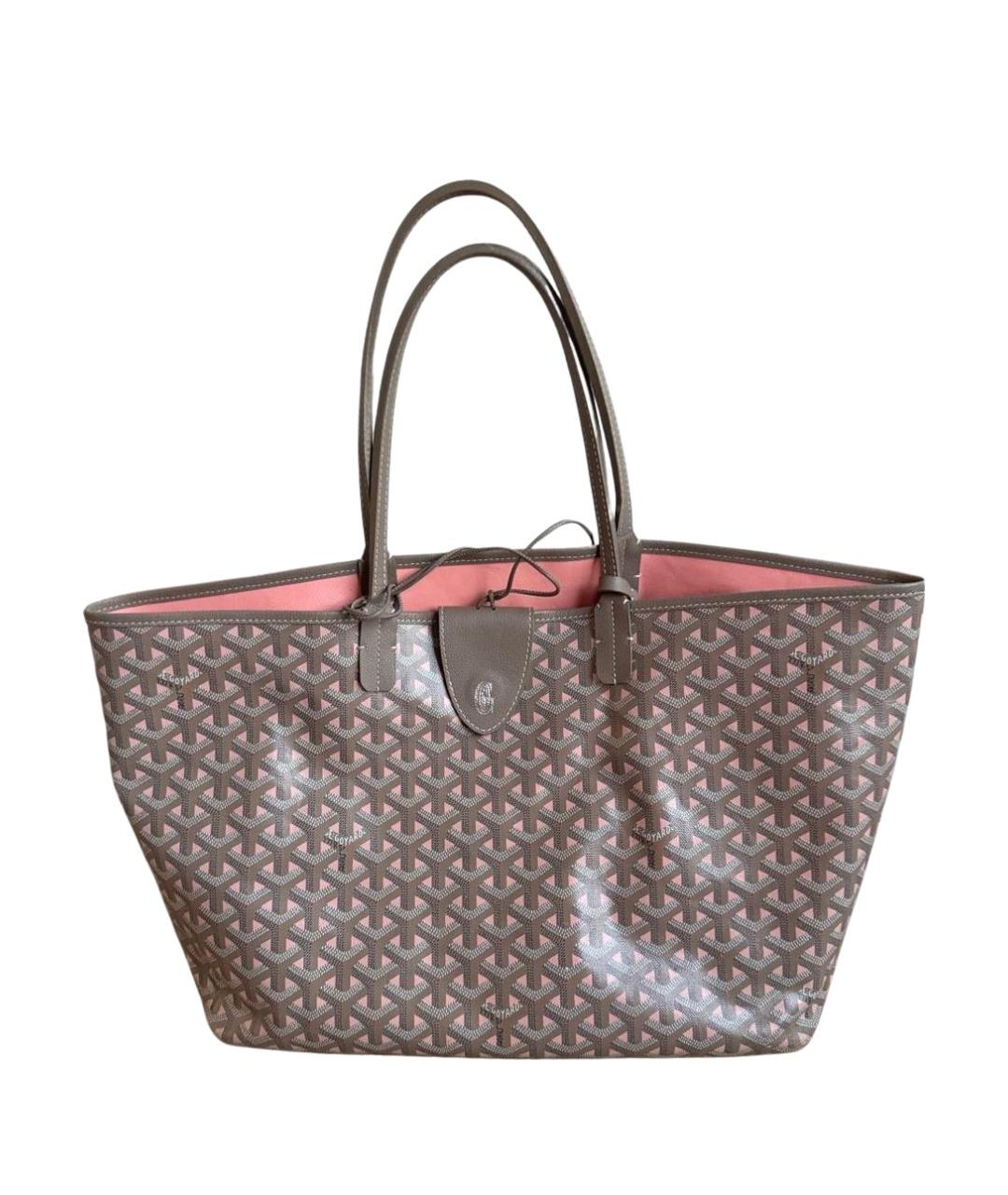 GOYARD Розовая кожаная сумка тоут, фото 10