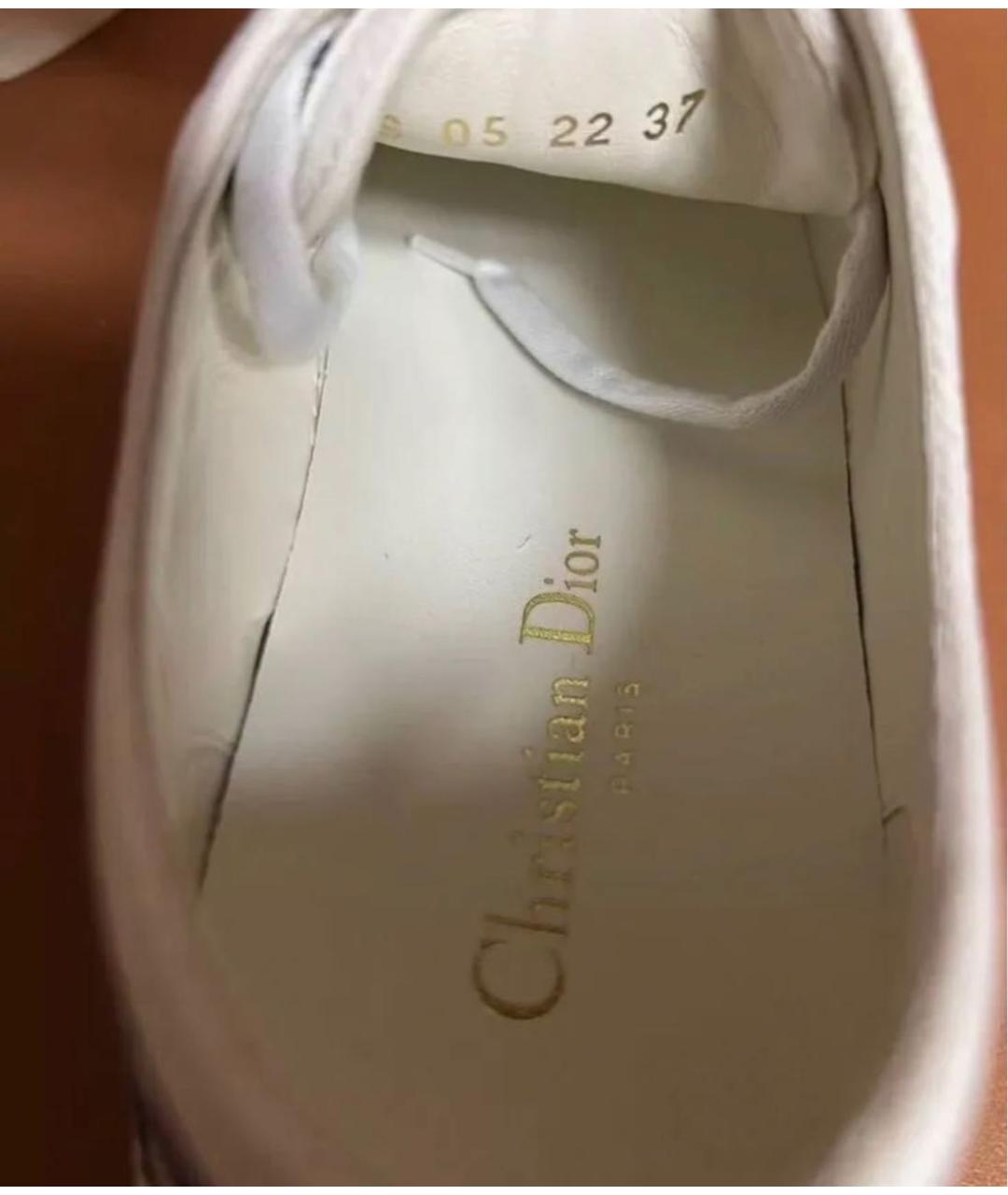 CHRISTIAN DIOR Синие текстильные кеды, фото 6