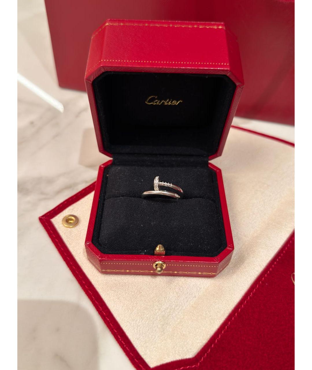 CARTIER Белое кольцо из белого золота, фото 6