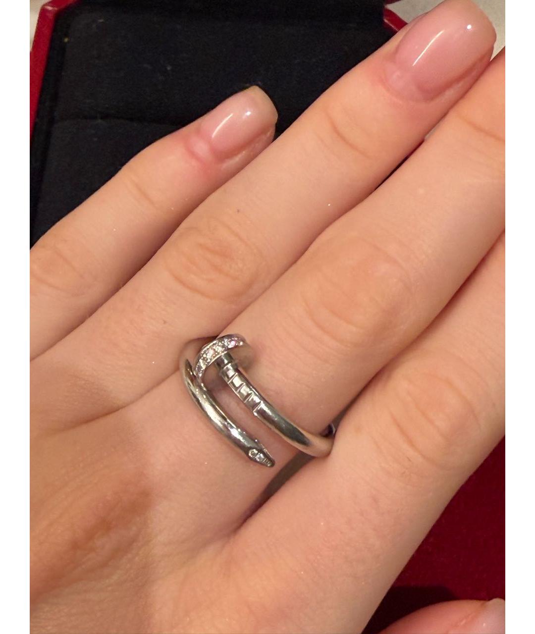 CARTIER Белое кольцо из белого золота, фото 4