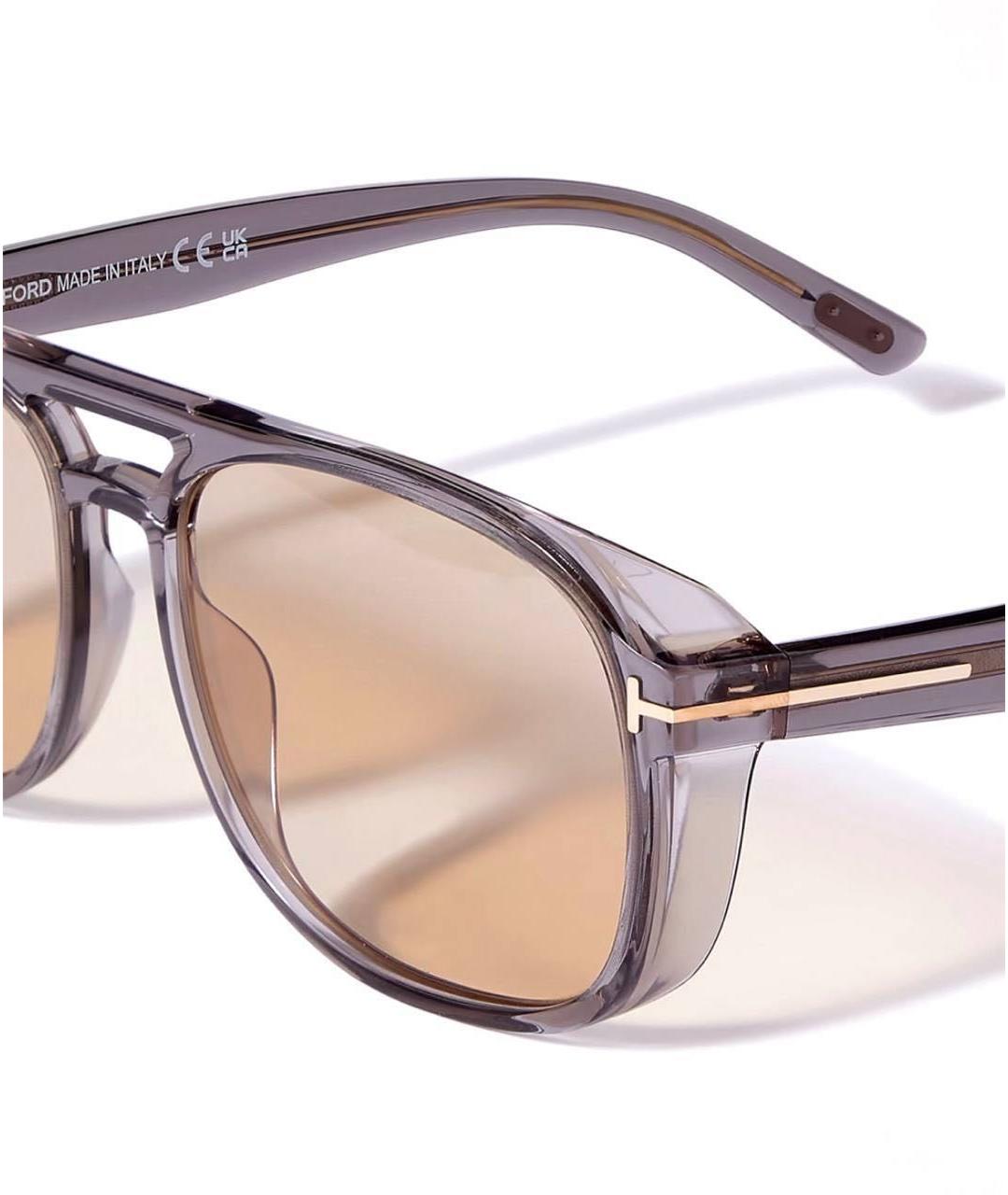 TOM FORD Черные пластиковые солнцезащитные очки, фото 3