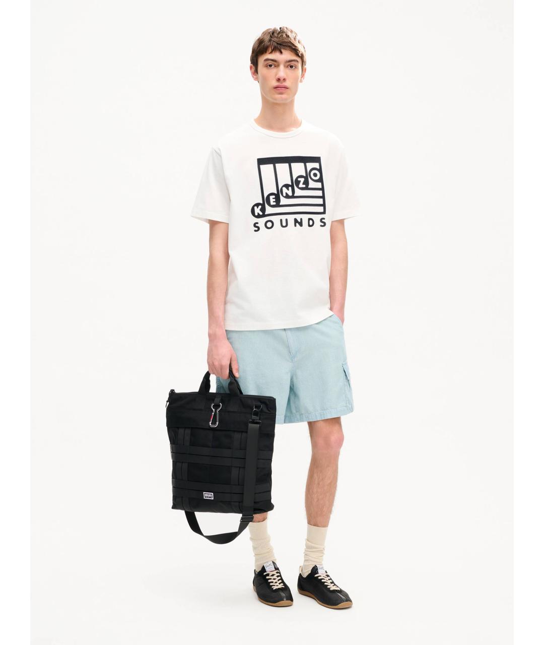 KENZO Белая хлопковая футболка, фото 4