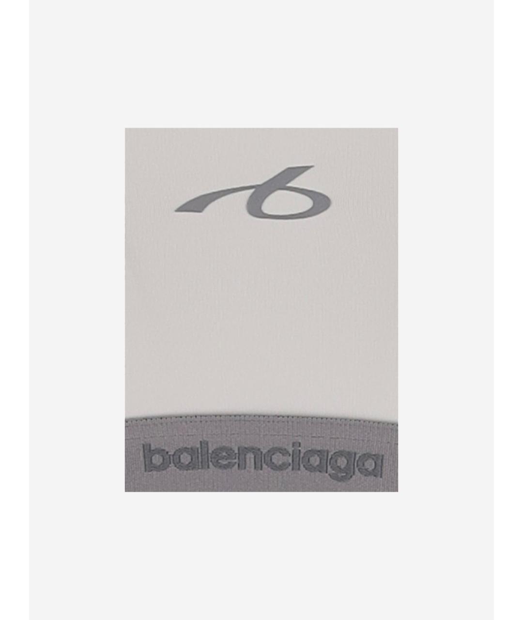 BALENCIAGA Белая полиамидовая майка, фото 3