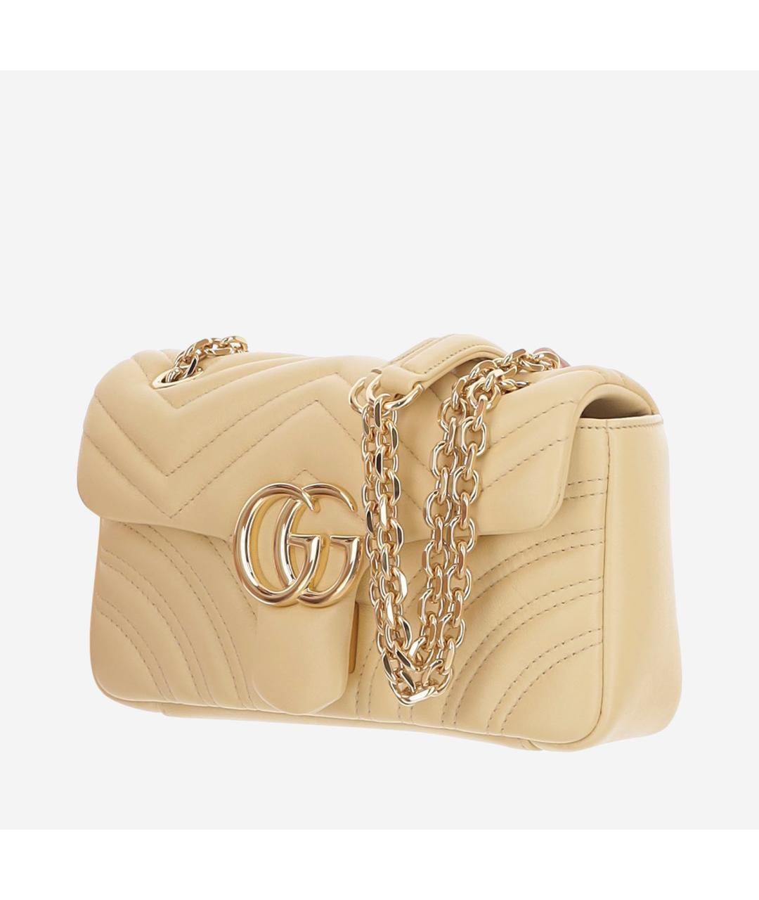 GUCCI Желтая кожаная сумка через плечо, фото 2