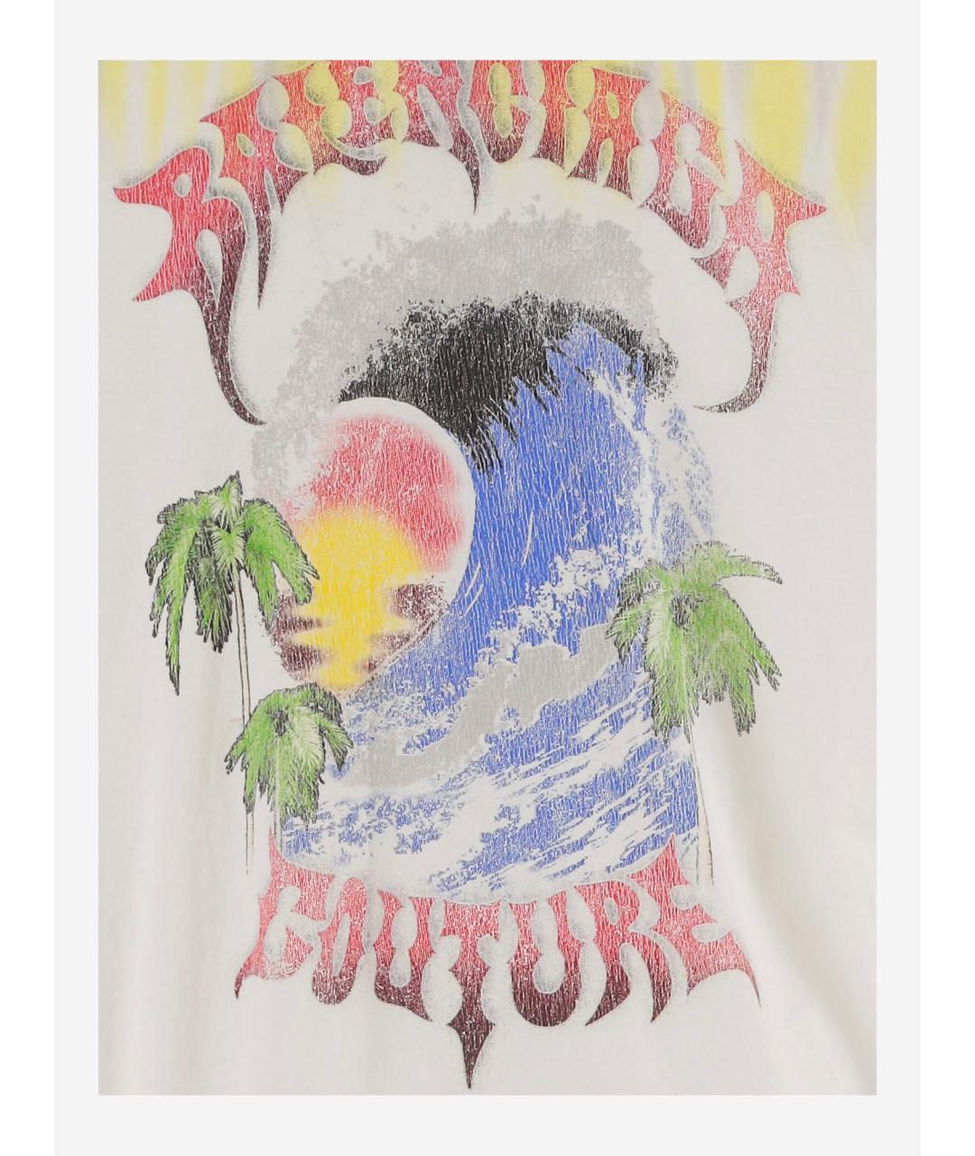 BALENCIAGA Мульти хлопковая футболка, фото 3