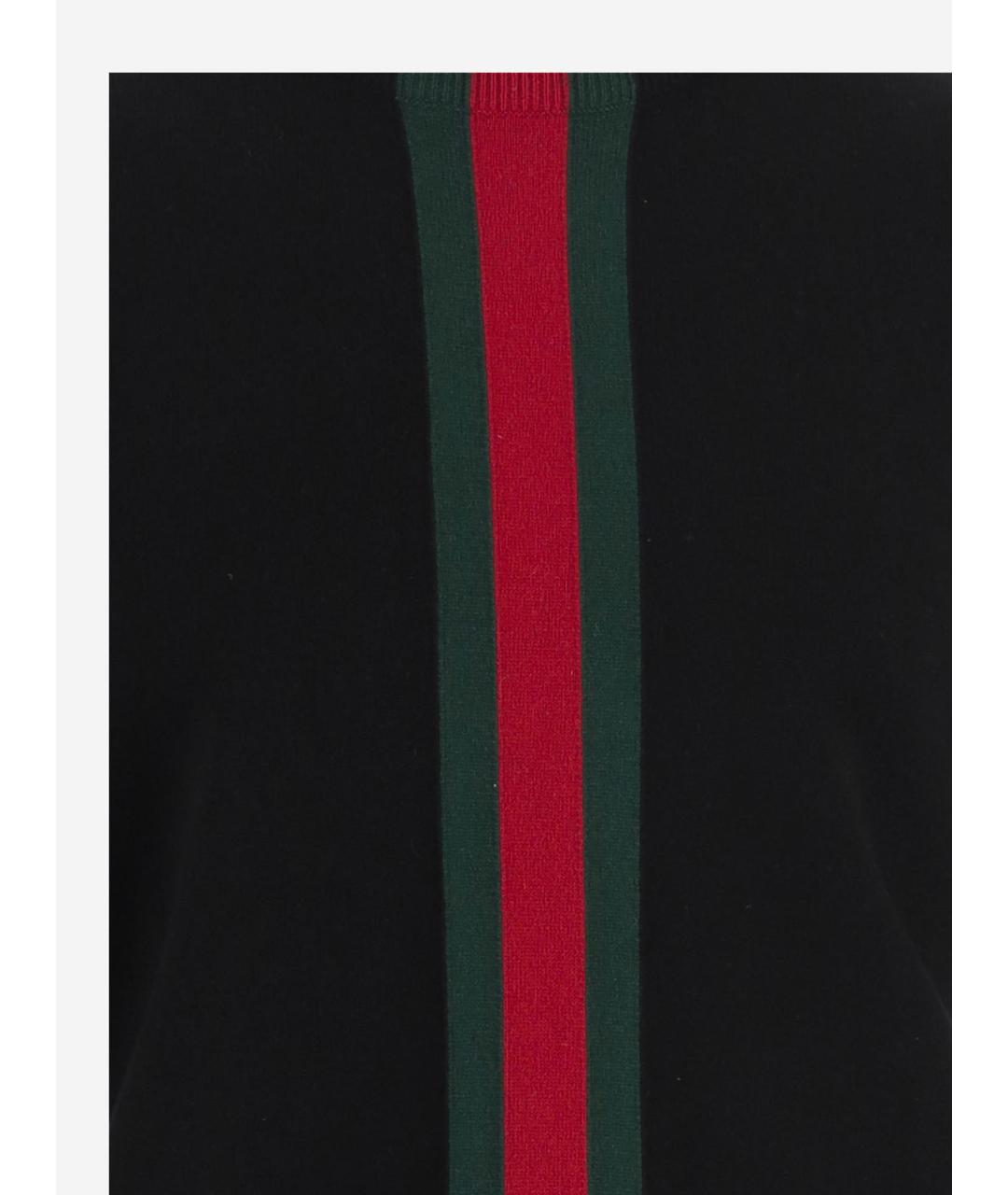 GUCCI Черный кашемировый джемпер / свитер, фото 3