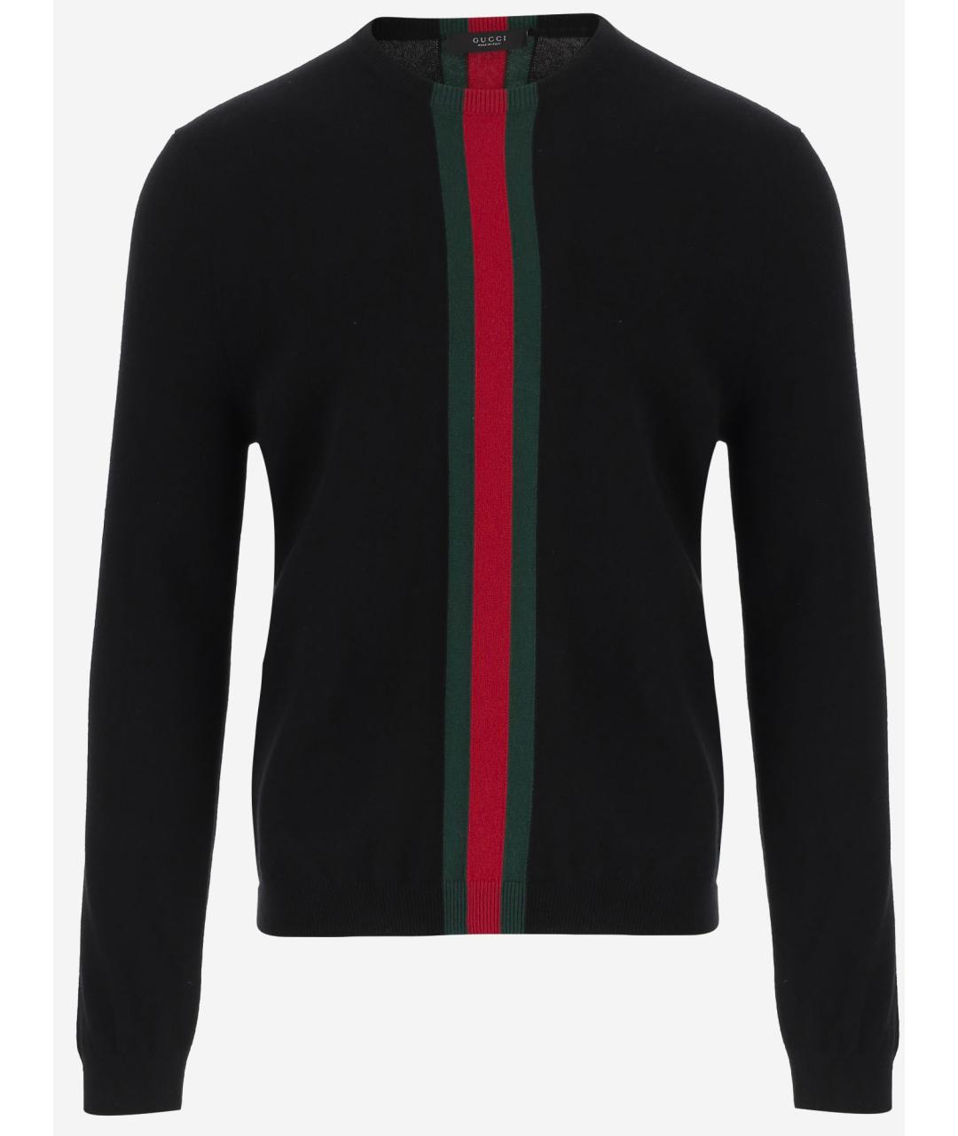 GUCCI Черный кашемировый джемпер / свитер, фото 4