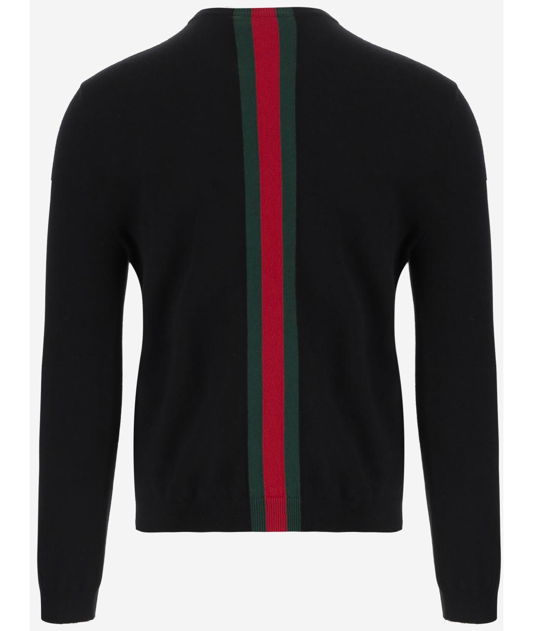 GUCCI Черный кашемировый джемпер / свитер, фото 2