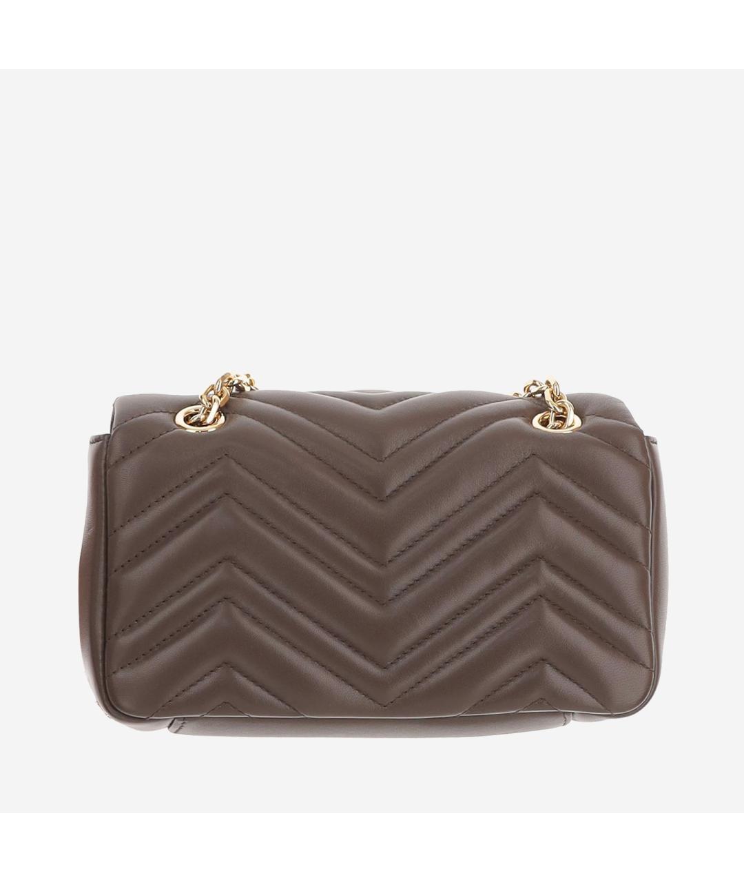GUCCI Коричневая кожаная сумка через плечо, фото 3