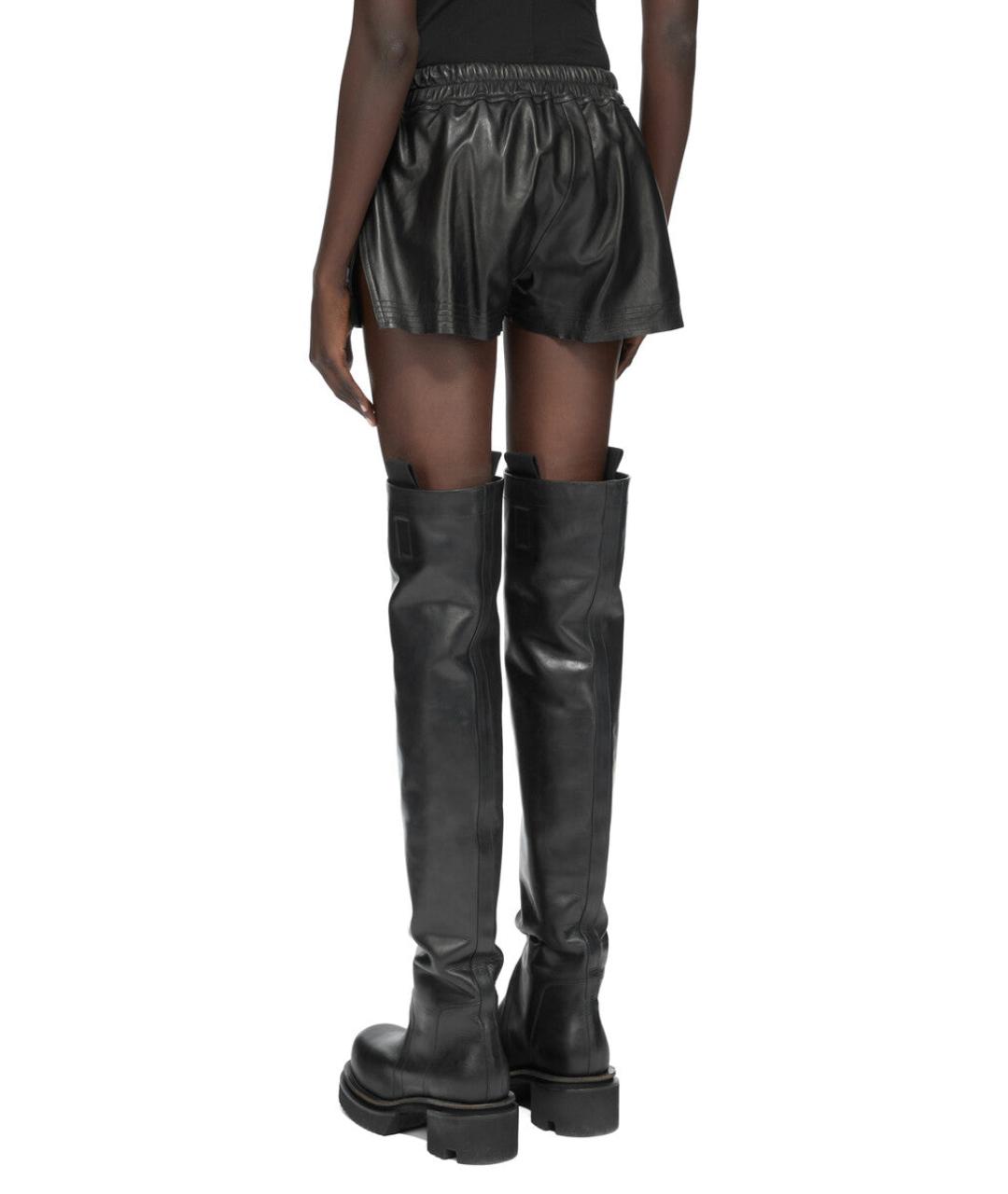 RICK OWENS Черные шерстяные прямые брюки, фото 4