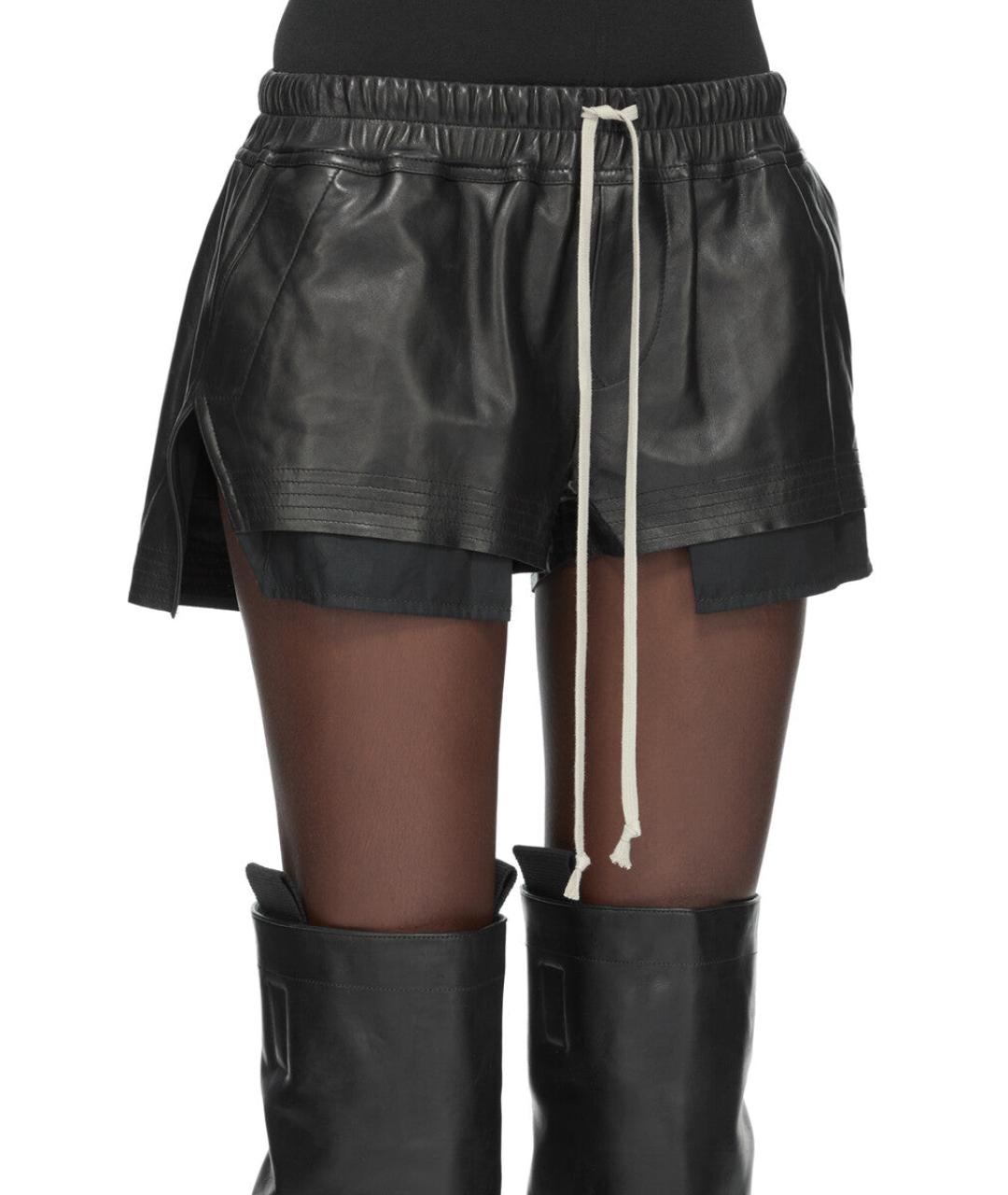 RICK OWENS Черные шерстяные прямые брюки, фото 5