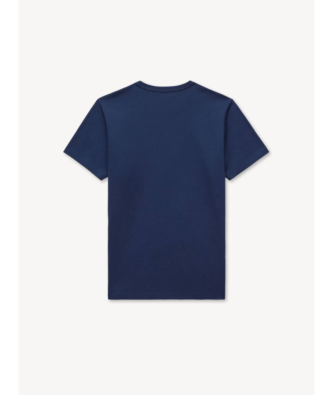 KENZO Синяя хлопковая футболка, фото 6