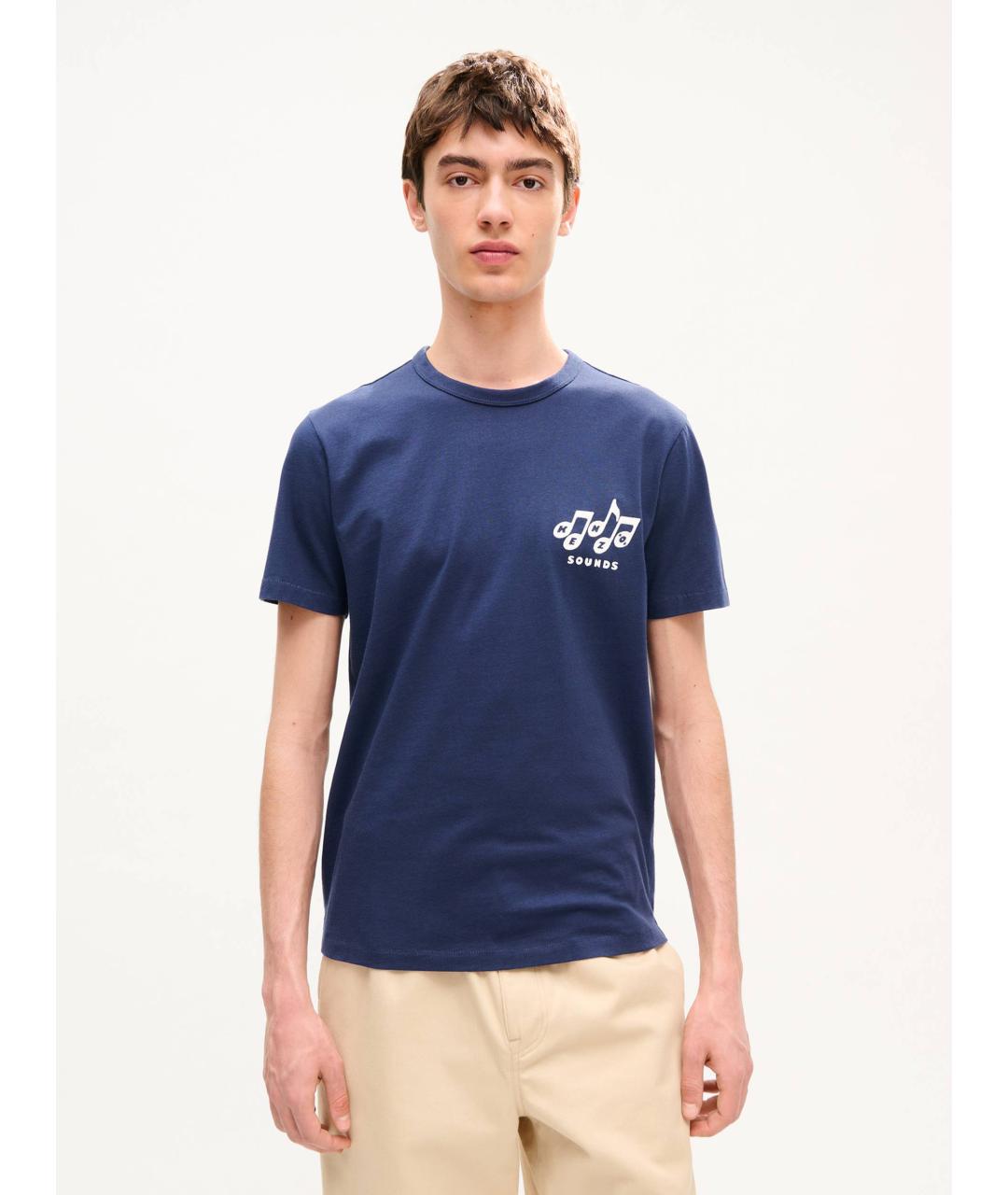 KENZO Синяя хлопковая футболка, фото 2