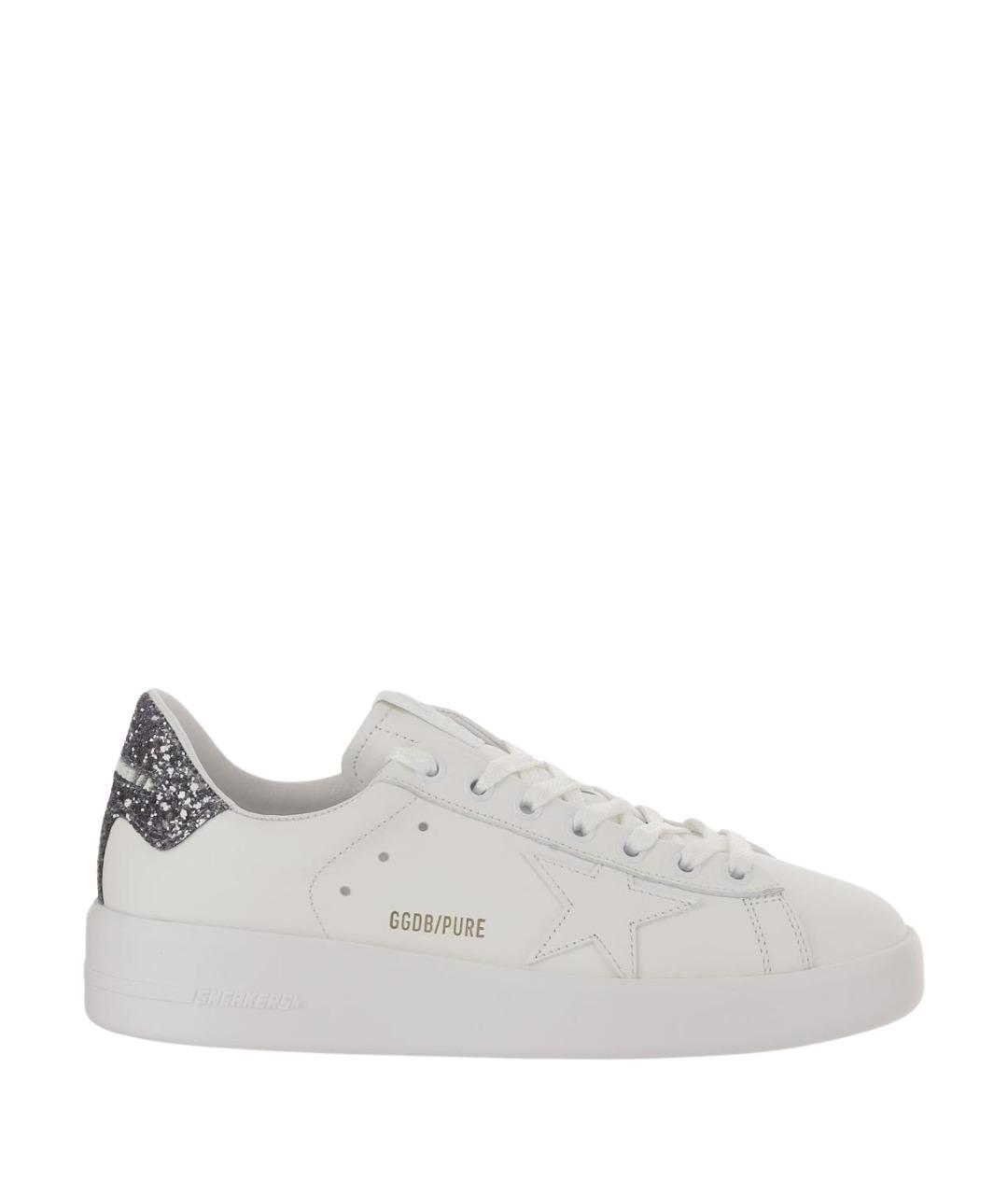 GOLDEN GOOSE Белые кожаные кеды, фото 1