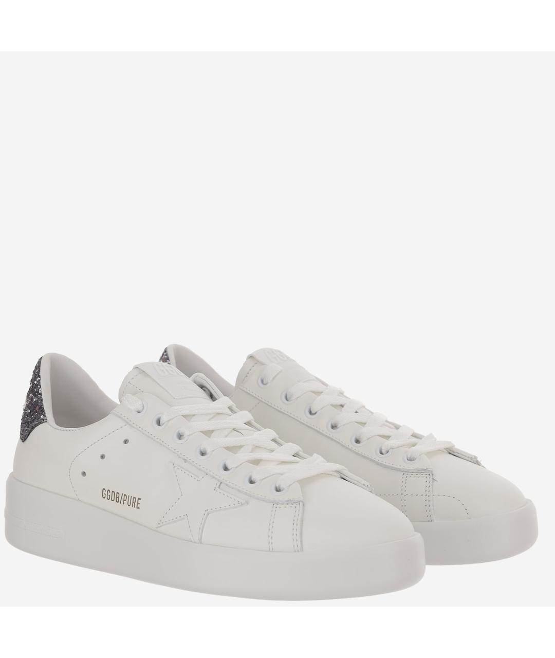 GOLDEN GOOSE Белые кожаные кеды, фото 3
