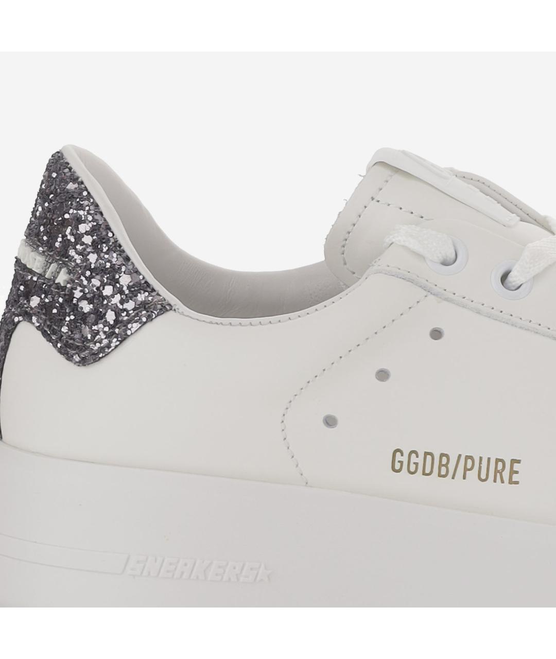 GOLDEN GOOSE Белые кожаные кеды, фото 5