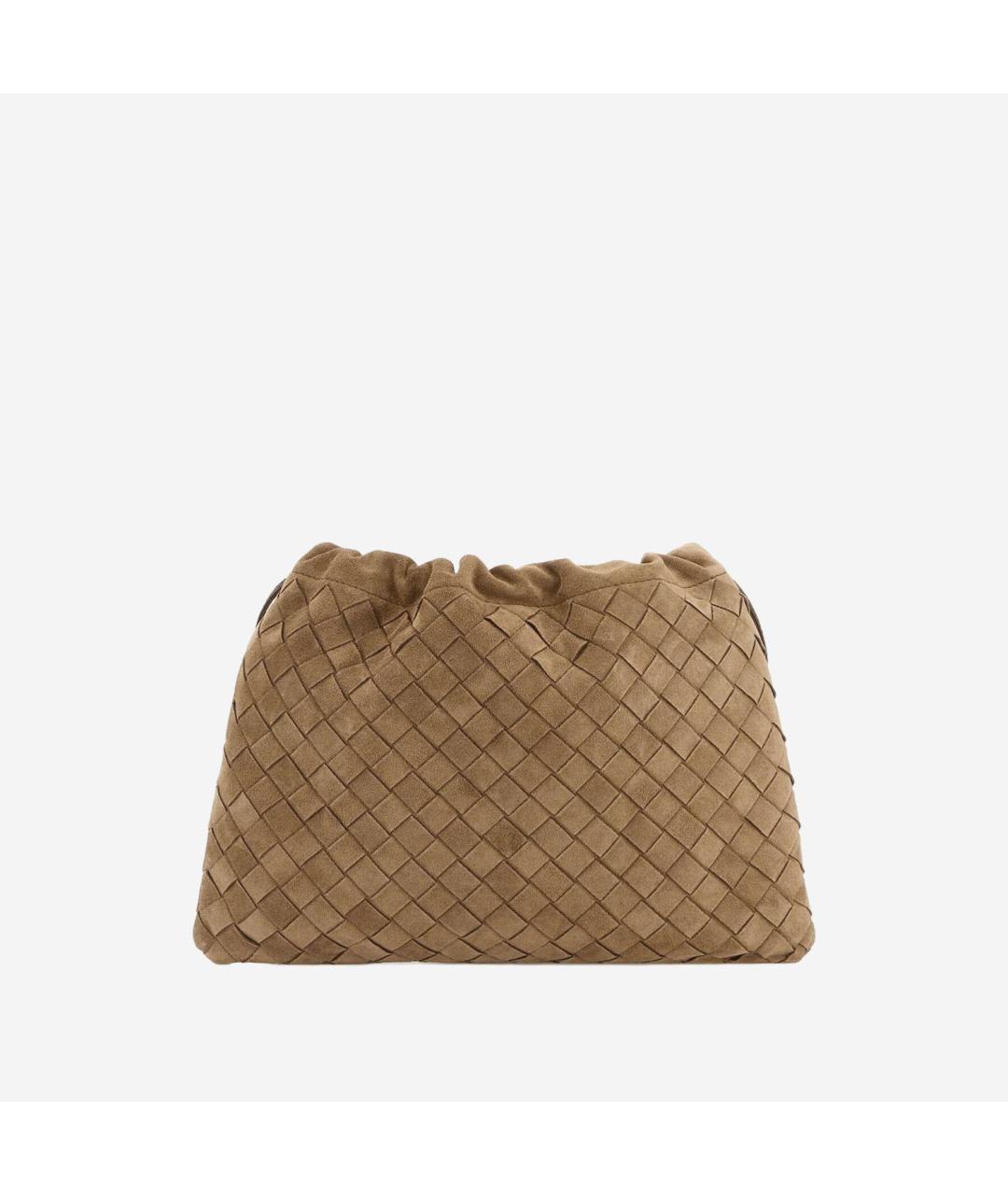 BOTTEGA VENETA Коричневая замшевая сумка через плечо, фото 3