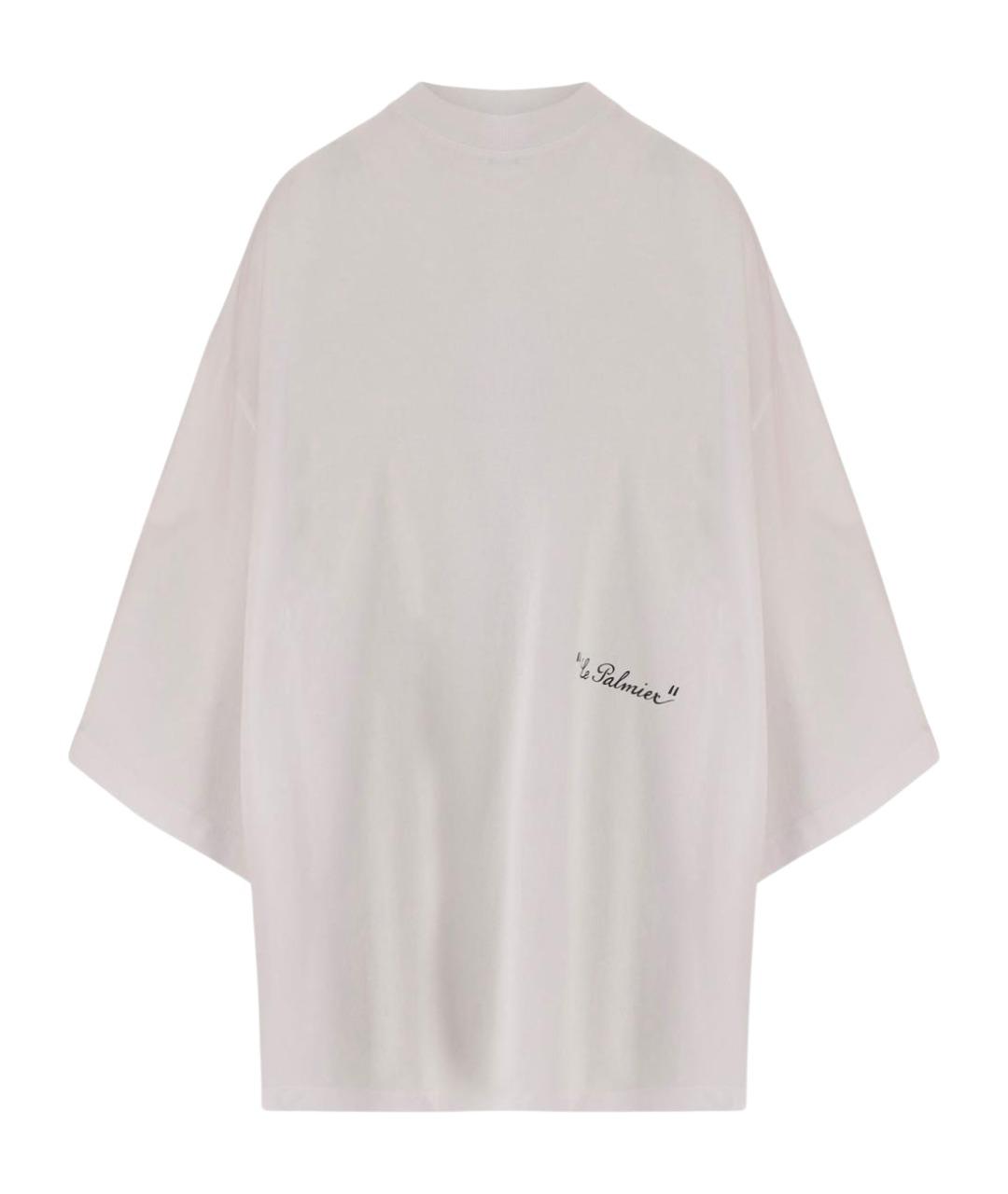 JACQUEMUS Белая хлопковая футболка, фото 1