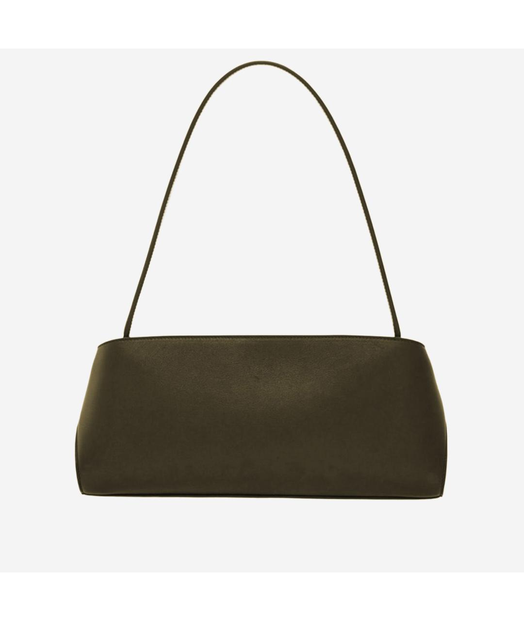 FERRAGAMO Зеленая кожаная сумка через плечо, фото 3