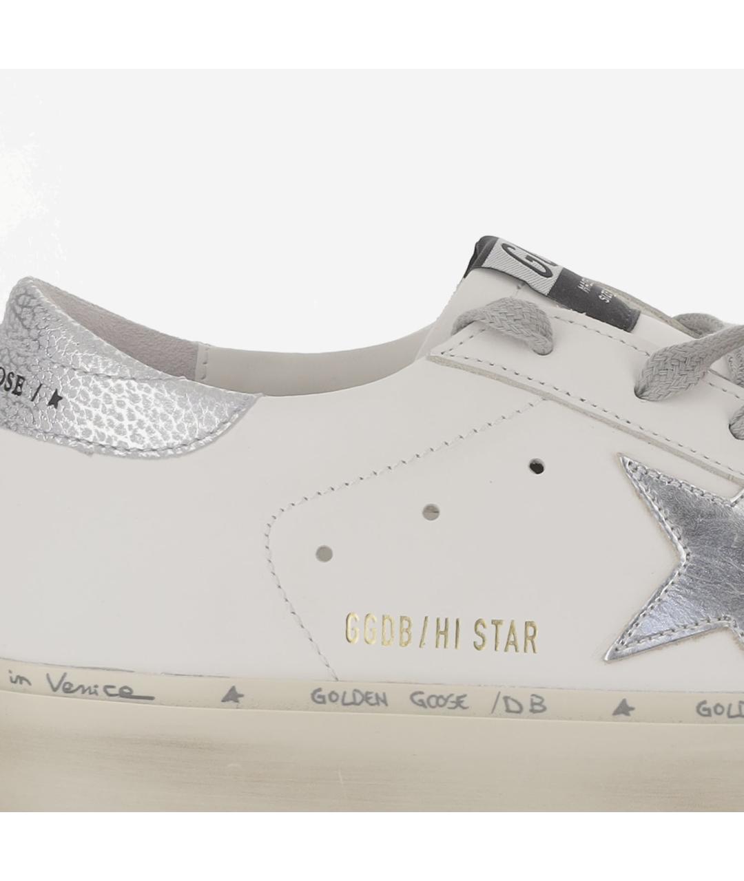 GOLDEN GOOSE Белые кожаные кеды, фото 5