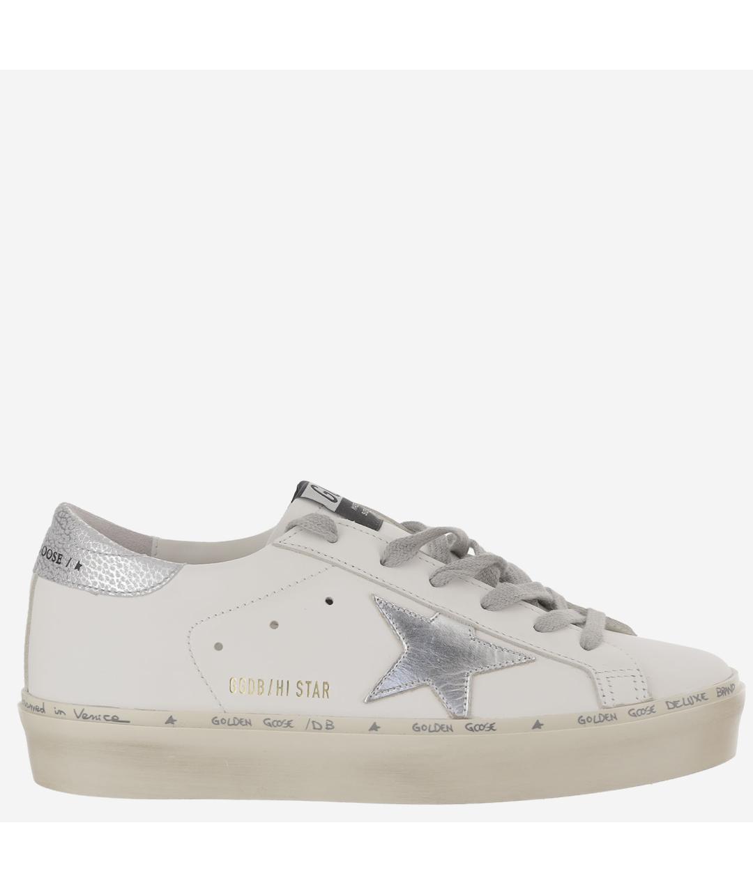 GOLDEN GOOSE Белые кожаные кеды, фото 6