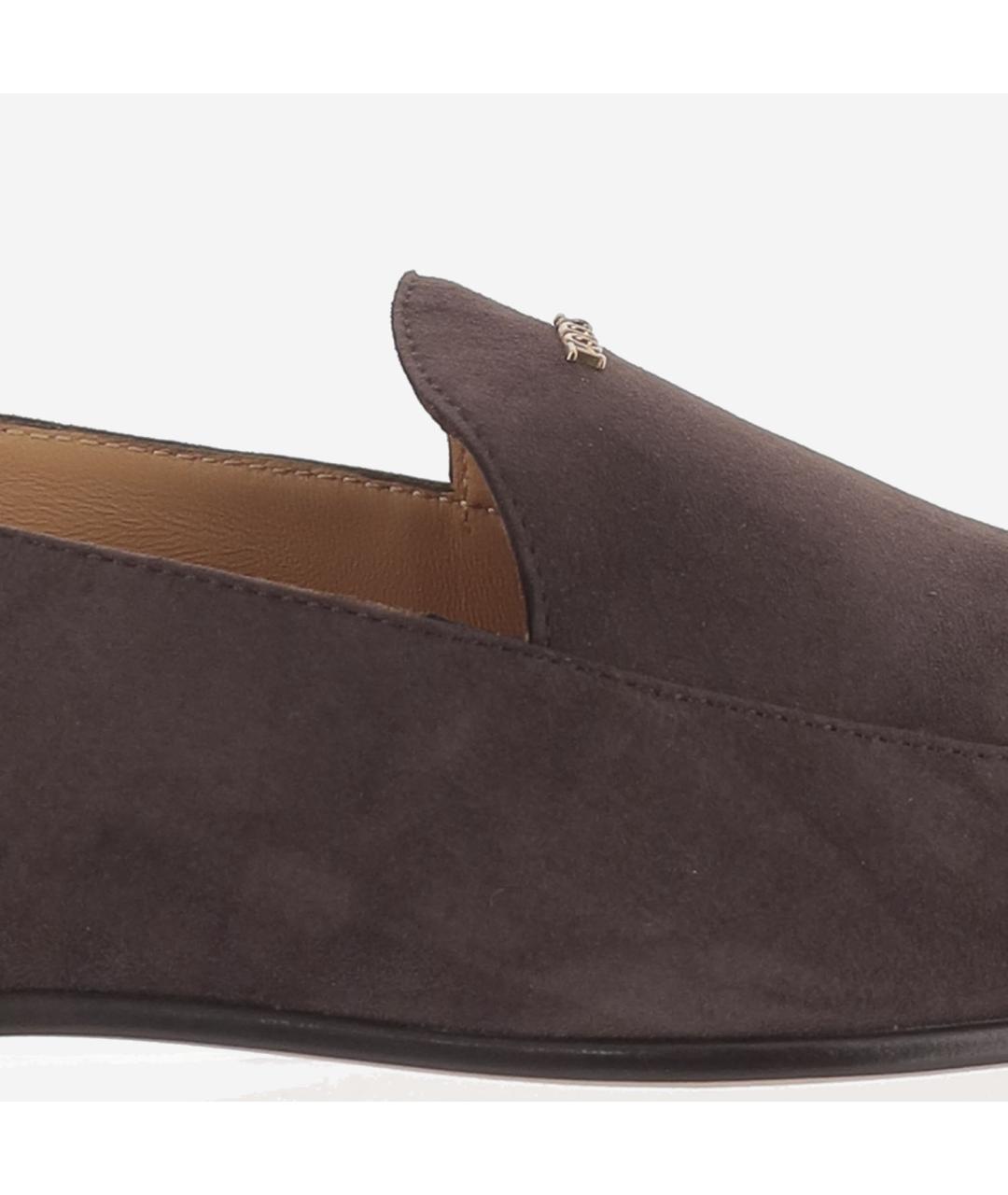 TOD'S Коричневые замшевые лоферы, фото 5