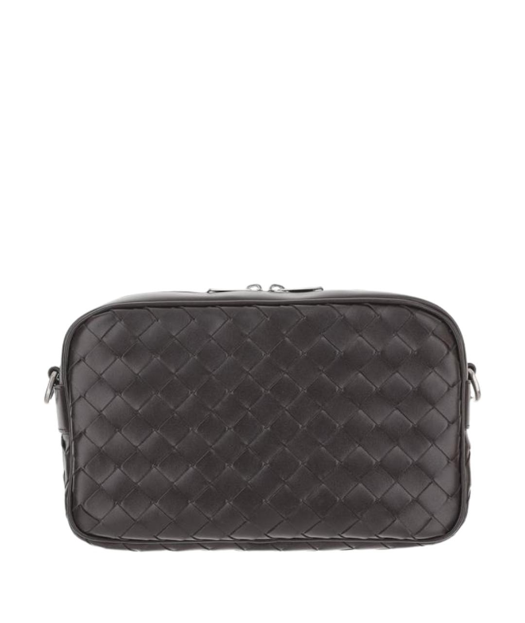 BOTTEGA VENETA Коричневая кожаная сумка на плечо, фото 1