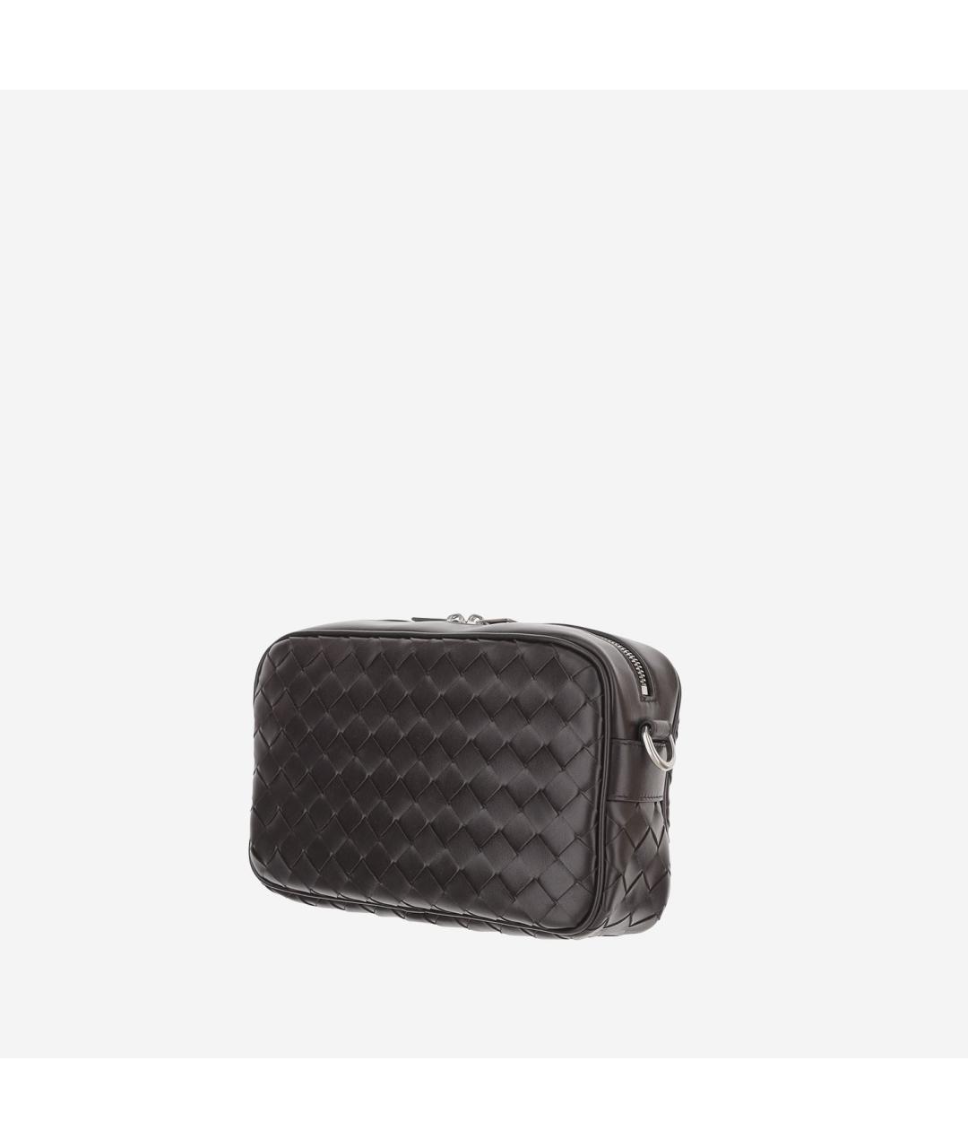 BOTTEGA VENETA Коричневая кожаная сумка на плечо, фото 2