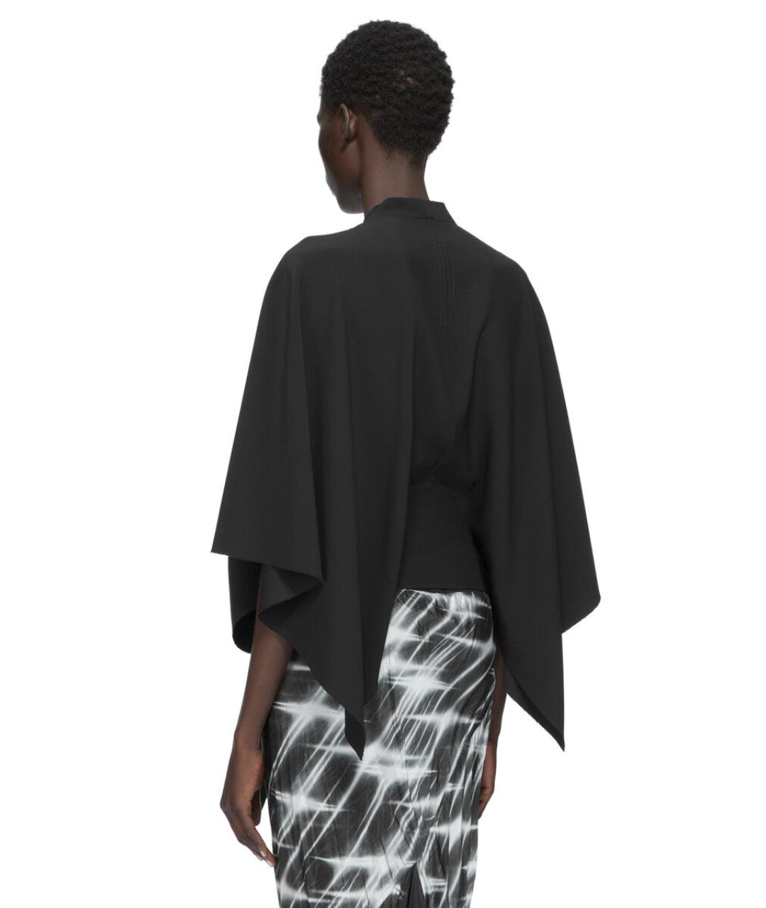RICK OWENS Черная вискозная рубашка, фото 3