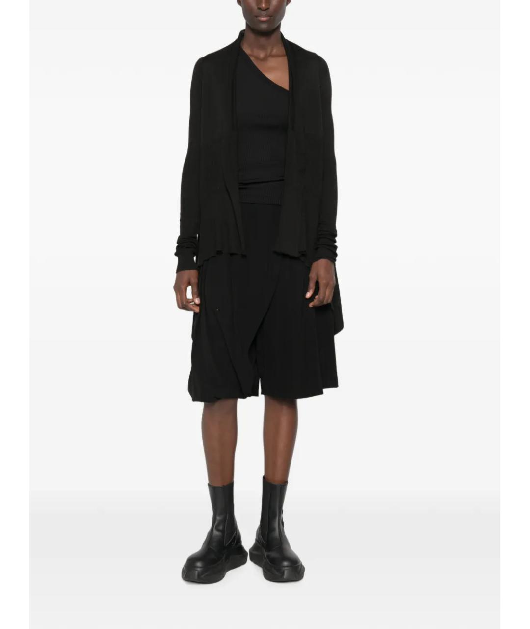 RICK OWENS Черный шерстяной кардиган, фото 2